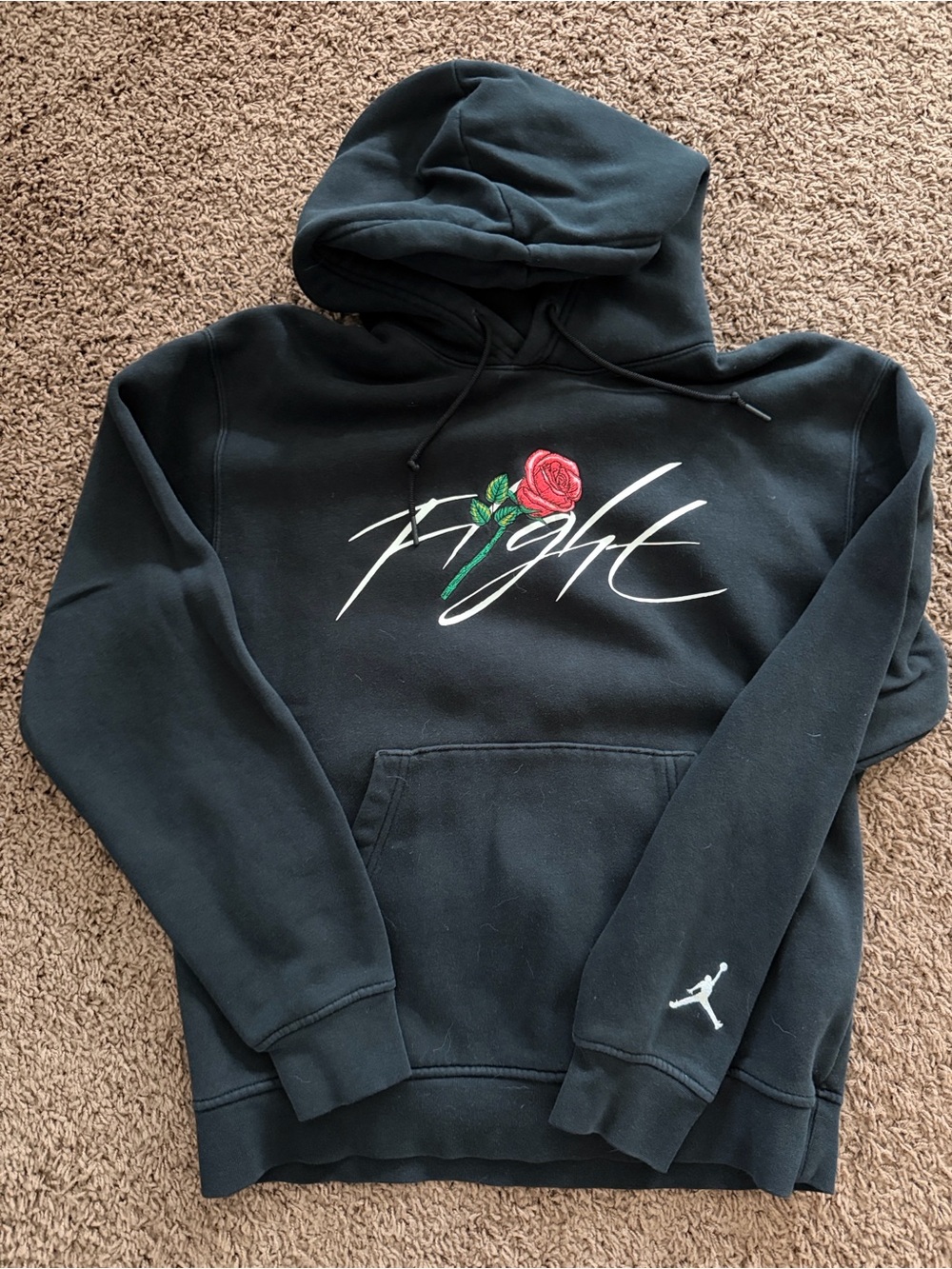Nike Jordan Black Hoodie Sweatshirt- Size S